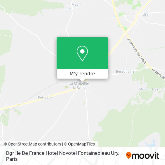 Dgr Ile De France Hotel Novotel Fontainebleau Ury plan