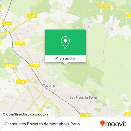 Chemin des Bruyères de Montubois plan