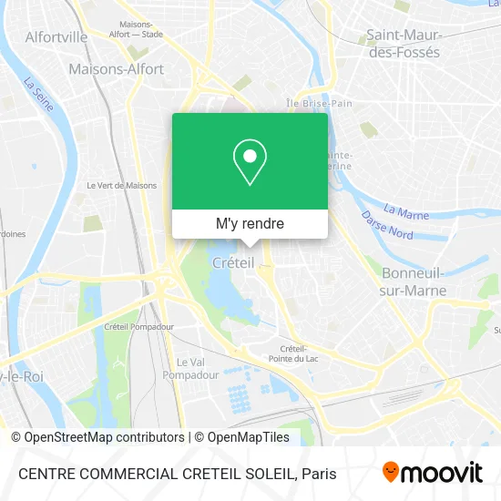 CENTRE COMMERCIAL CRETEIL SOLEIL plan