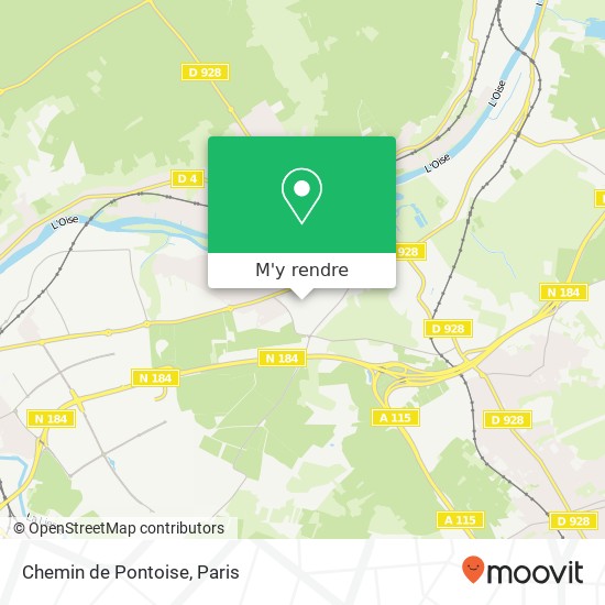 Chemin de Pontoise plan