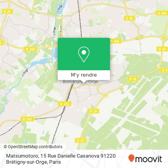 Matsumotoro, 15 Rue Danielle Casanova 91220 Brétigny-sur-Orge plan