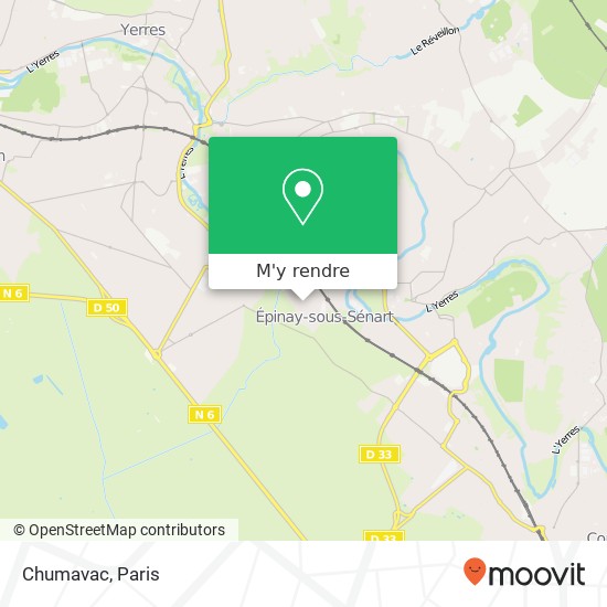 Chumavac, 34 Rue de la Forêt 91860 Épinay-sous-Sénart plan