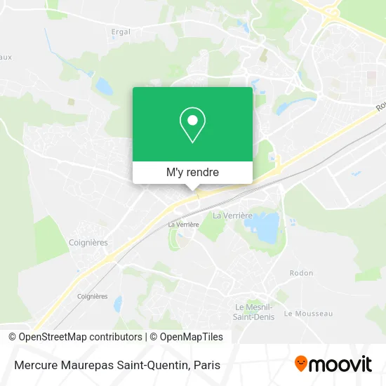 Mercure Maurepas Saint-Quentin plan