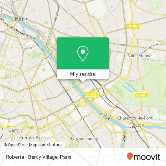 Roberta - Bercy Village, 30 Cour Saint-Émilion 75012 Paris plan