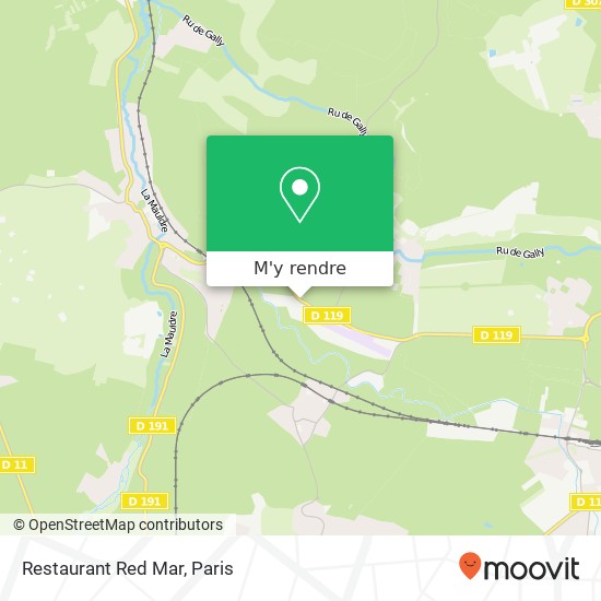 Restaurant Red Mar, D119 78850 Thiverval-Grignon plan