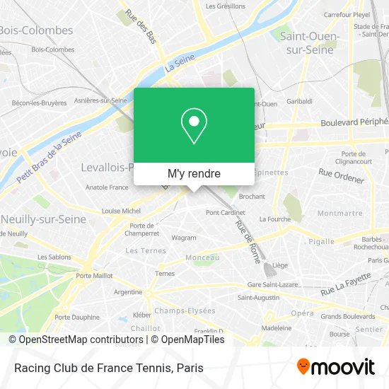 Racing Club de France Tennis plan