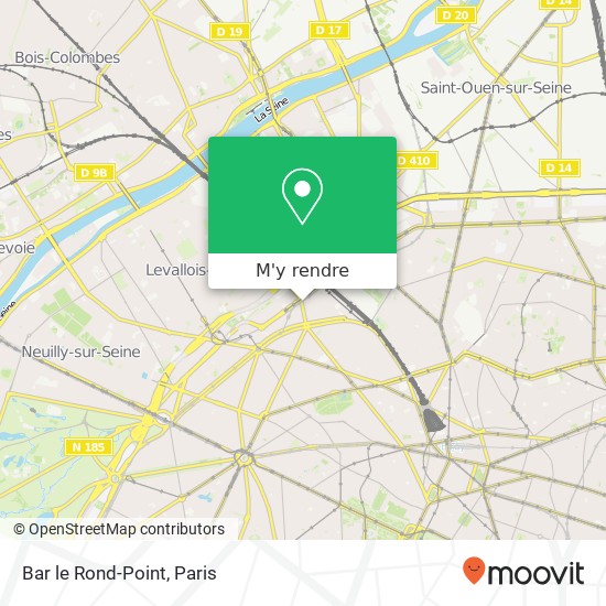 Bar le Rond-Point, 202 Boulevard Malesherbes 75017 Paris plan