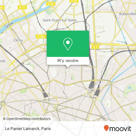 Le Panier Lamarck, 64 Rue Lamarck 75018 Paris plan