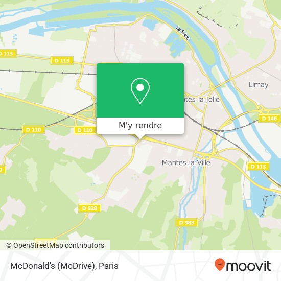 McDonald's (McDrive), 135 Boulevard Roger Salengro 78711 Mantes-la-Ville plan