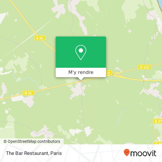 The Bar Restaurant, 2 Route Nationale 78270 Chaufour-lès-Bonnières plan