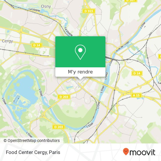 Food Center Cergy, Mail des Cerclade 95000 Cergy plan