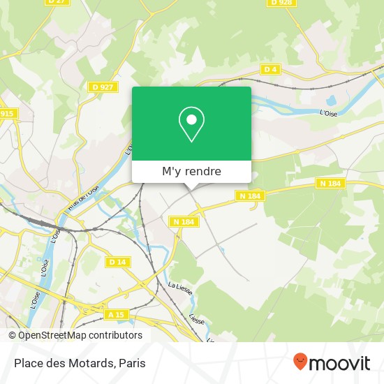 Place des Motards, 20B Rue André Ampère 95310 Saint-Ouen-l'Aumône plan