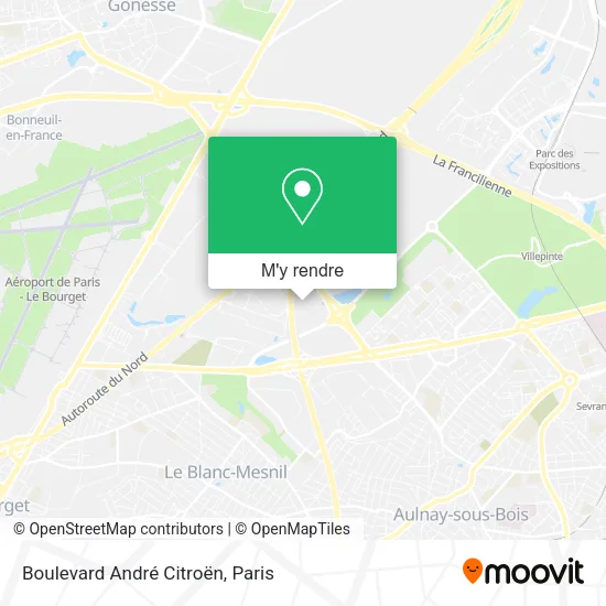 Boulevard André Citroën plan