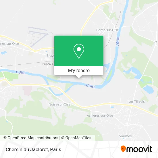 Chemin du Jacloret plan