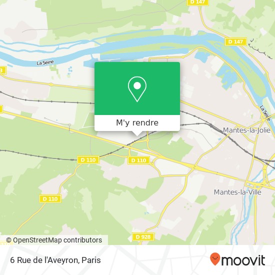 6 Rue de l'Aveyron plan