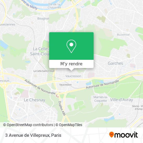 3 Avenue de Villepreux plan