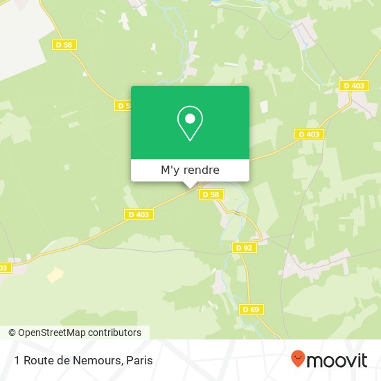 1 Route de Nemours plan