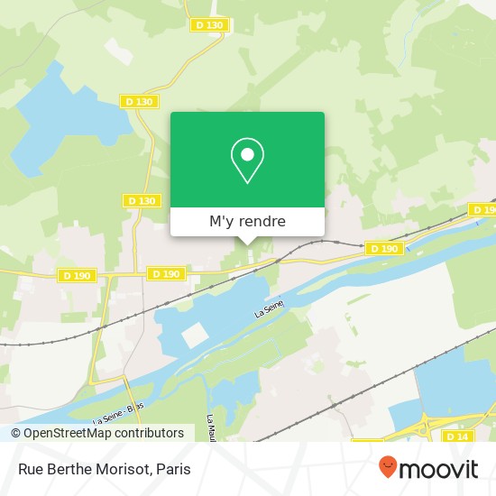 Rue Berthe Morisot plan