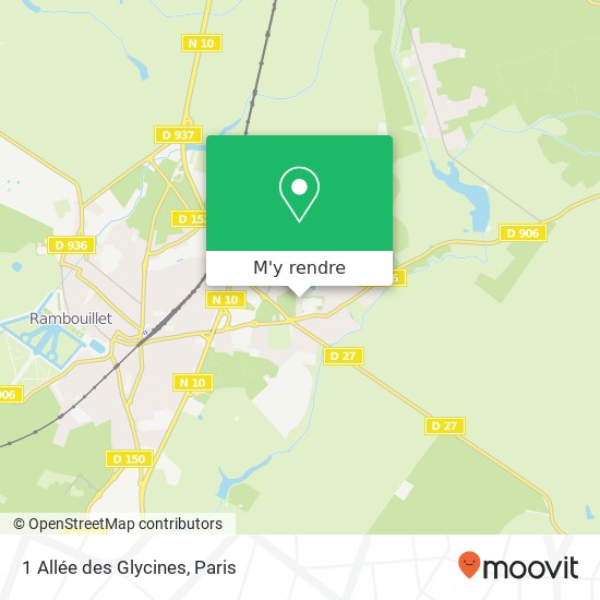 1 Allée des Glycines plan