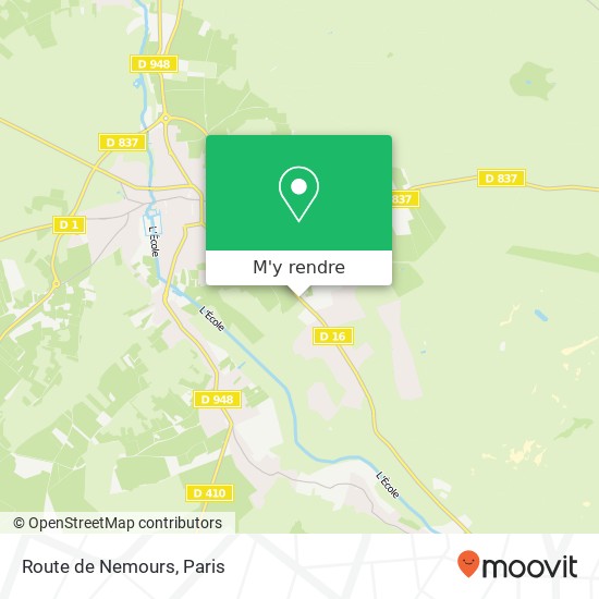 Route de Nemours plan