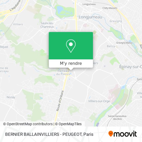BERNIER BALLAINVILLIERS - PEUGEOT plan