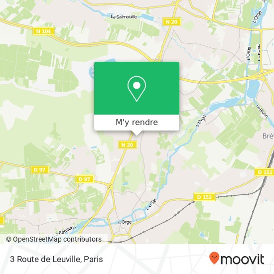 3 Route de Leuville plan