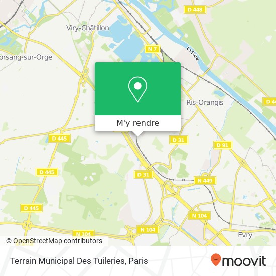 Terrain Municipal Des Tuileries plan