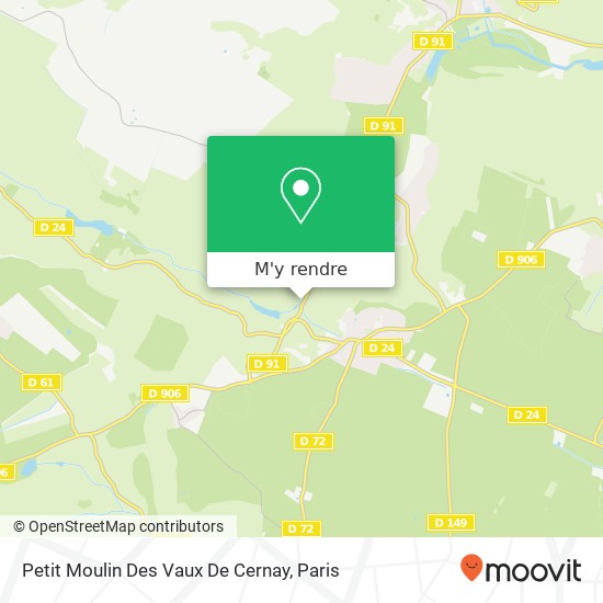 Petit Moulin Des Vaux De Cernay plan