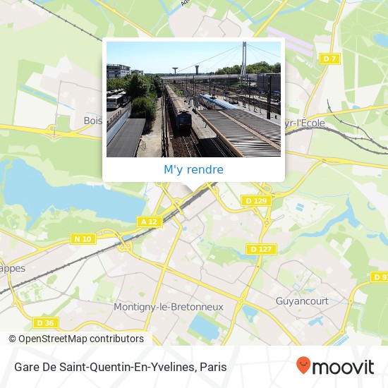 Gare De Saint-Quentin-En-Yvelines plan