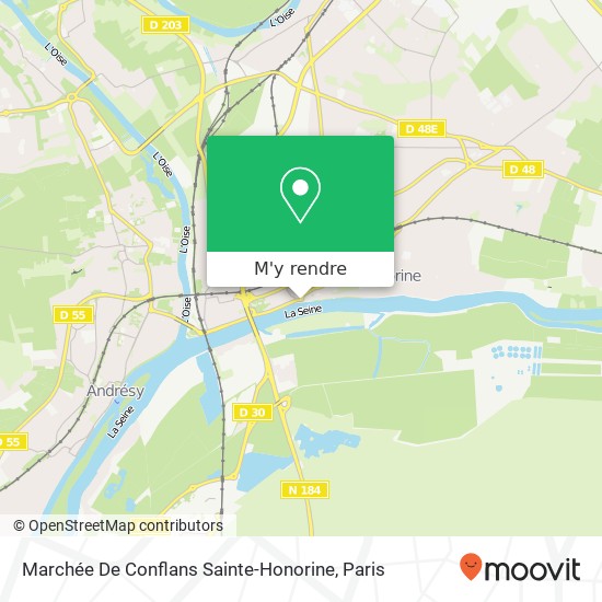 Marchée De Conflans Sainte-Honorine plan