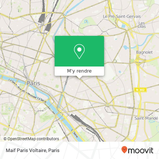 Maif Paris Voltaire plan