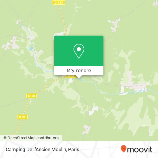 Camping De L'Ancien Moulin plan