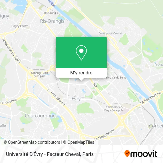 Université D'Évry - Facteur Cheval plan