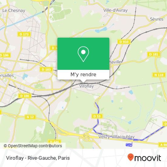 Viroflay - Rive-Gauche plan