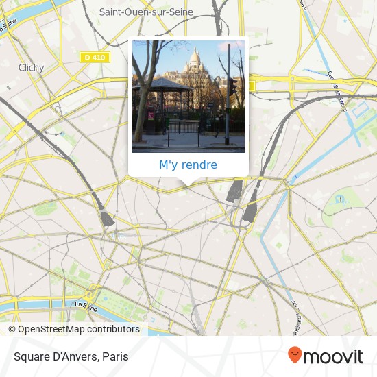 Square D'Anvers plan