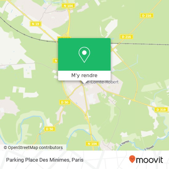 Parking Place Des Minimes plan