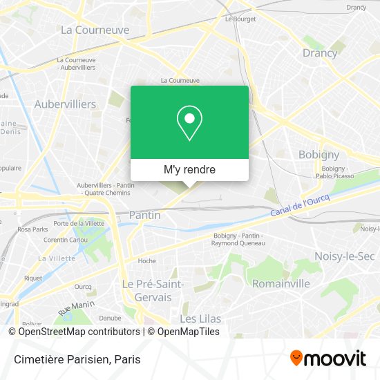 Comment aller à Cimetière Parisien à Pantin en Métro, Bus, RER ou Tram Comment aller à Cimetière Parisien à Pantin en Métro, Bus, RER ou Tram