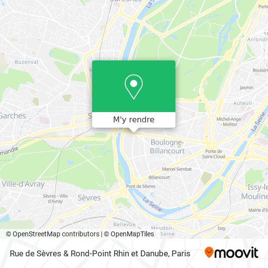 Rue de Sèvres & Rond-Point Rhin et Danube plan
