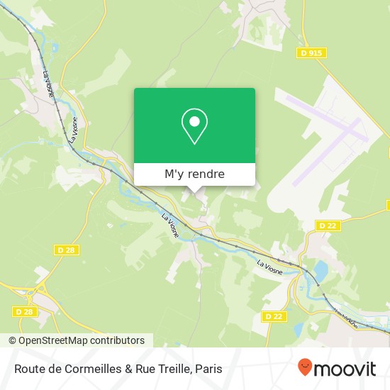 Route de Cormeilles & Rue Treille plan