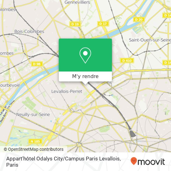 Appart'hôtel Odalys City / Campus Paris Levallois plan