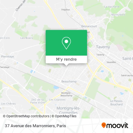 37 Avenue des Marronniers plan