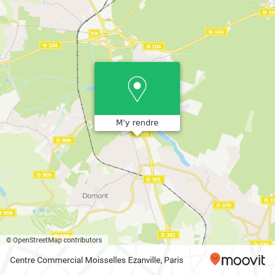 Centre Commercial Moisselles Ezanville plan