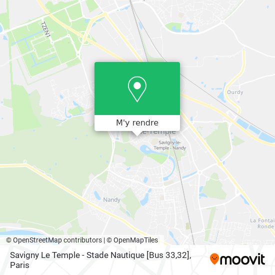 Savigny Le Temple - Stade Nautique [Bus 33,32] plan