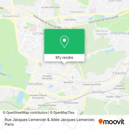 Rue Jacques Lemercier & Allée Jacques Lemercier plan