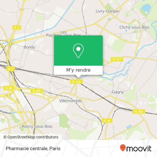 Pharmacie centrale plan