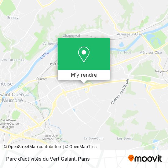 Parc d'activités du Vert Galant plan