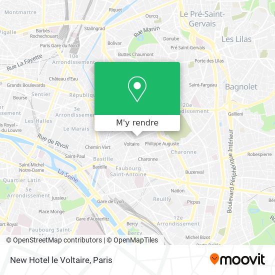 New Hotel le Voltaire plan