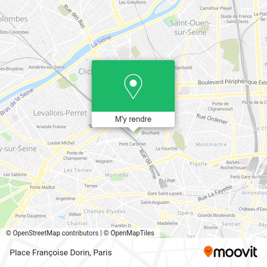 Place Françoise Dorin plan