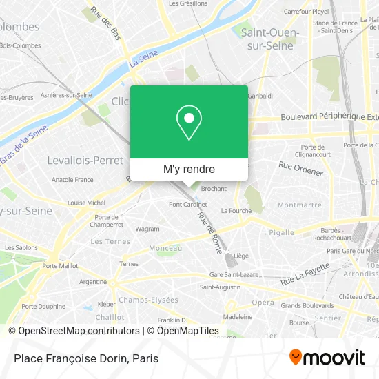 Place Françoise Dorin plan