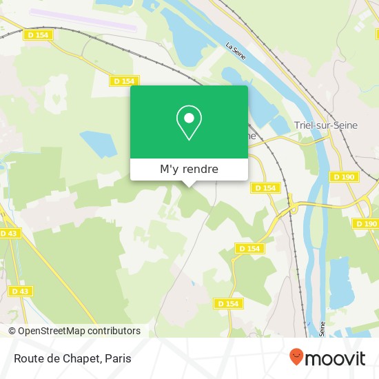 Route de Chapet plan